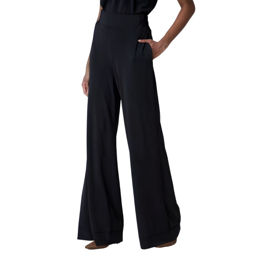 Iris Setlakwe Pants | Pull Up Wide Leg Pant Black