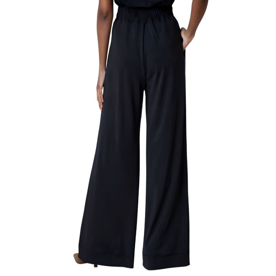 Iris Setlakwe Pants | Pull Up Wide Leg Pant Black