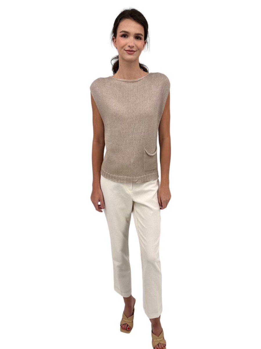 Ploumanac'h Tops | Borgio Vest In Beige