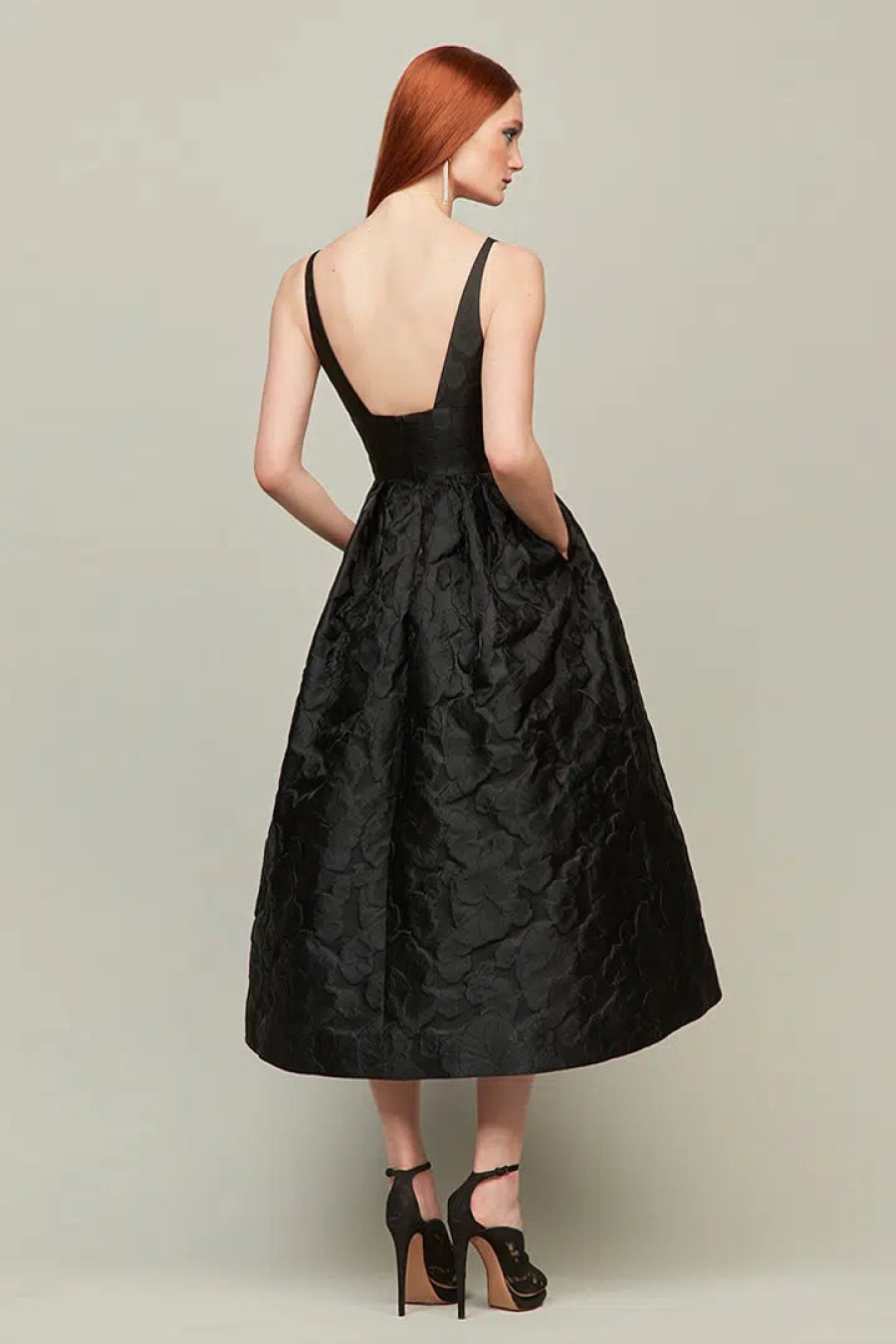 Audrey Brooks Dresses | Black Jacquard Dress