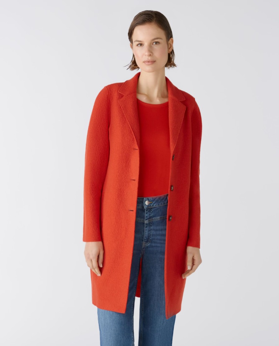 OUI Jackets | Mayson Wool Coat Boiled In Aura Orange