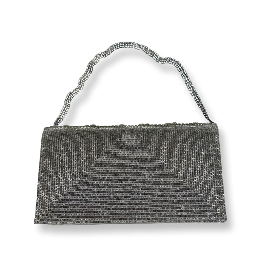 David Jeffery Accessories | Beaded Clutch - Pewter