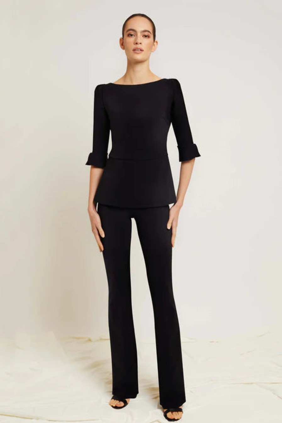 Chiara Boni Pants | Venus High Waist Jersey Pant In Black