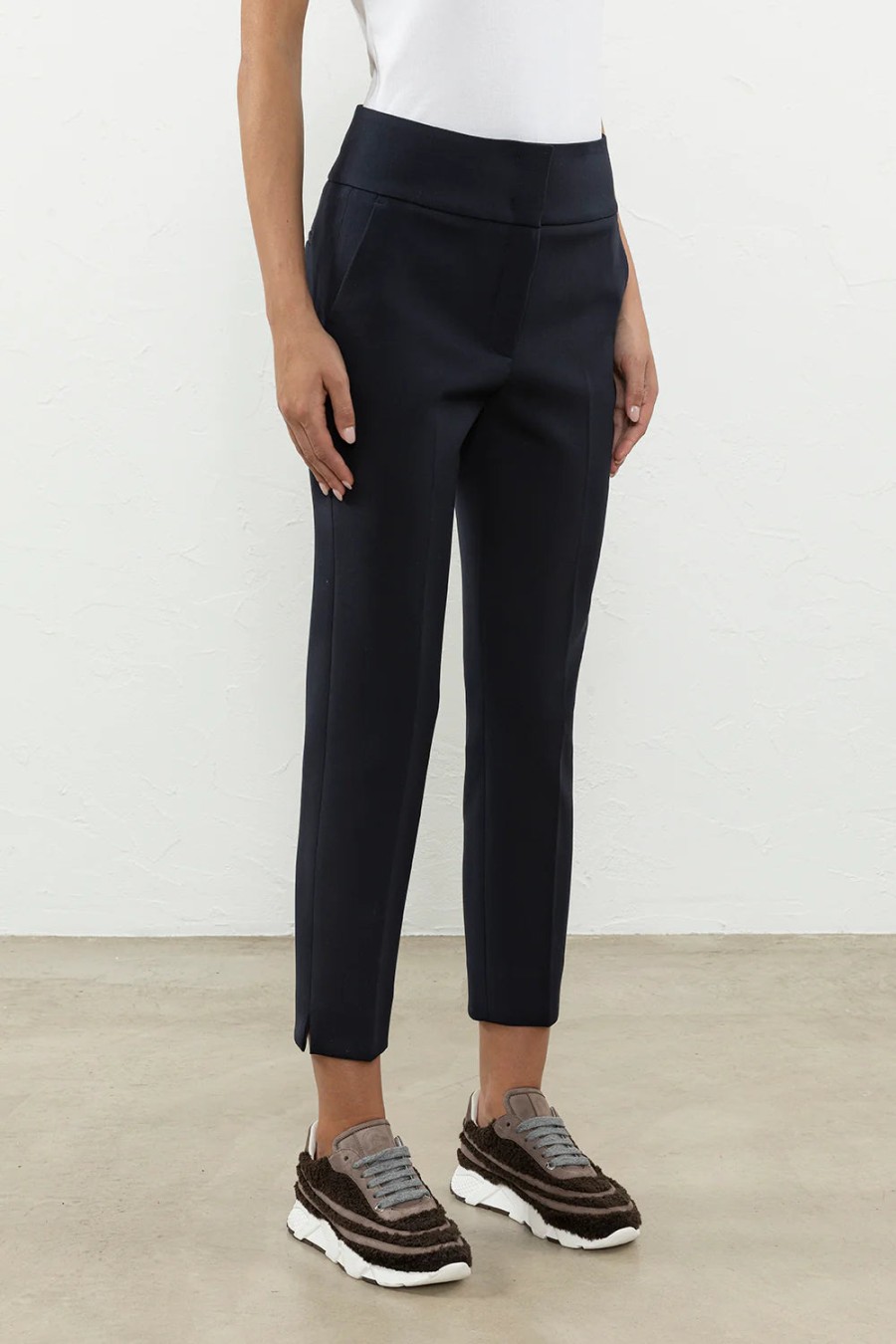 Peserico Pants | Cigarette Pants In Herebo Blue