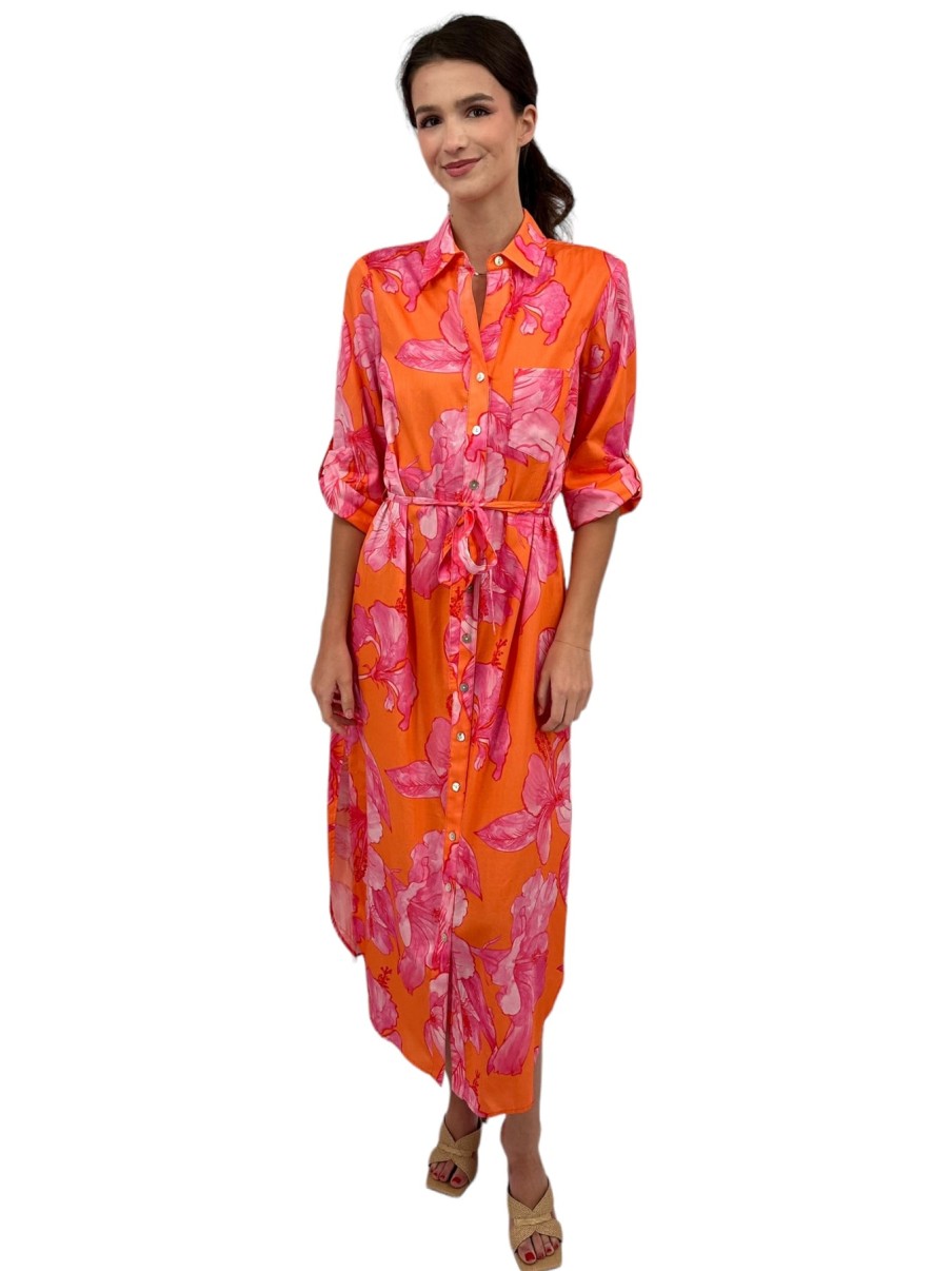 Finley Dresses | Long Alex Shirt Dress In Royal Hawaiian