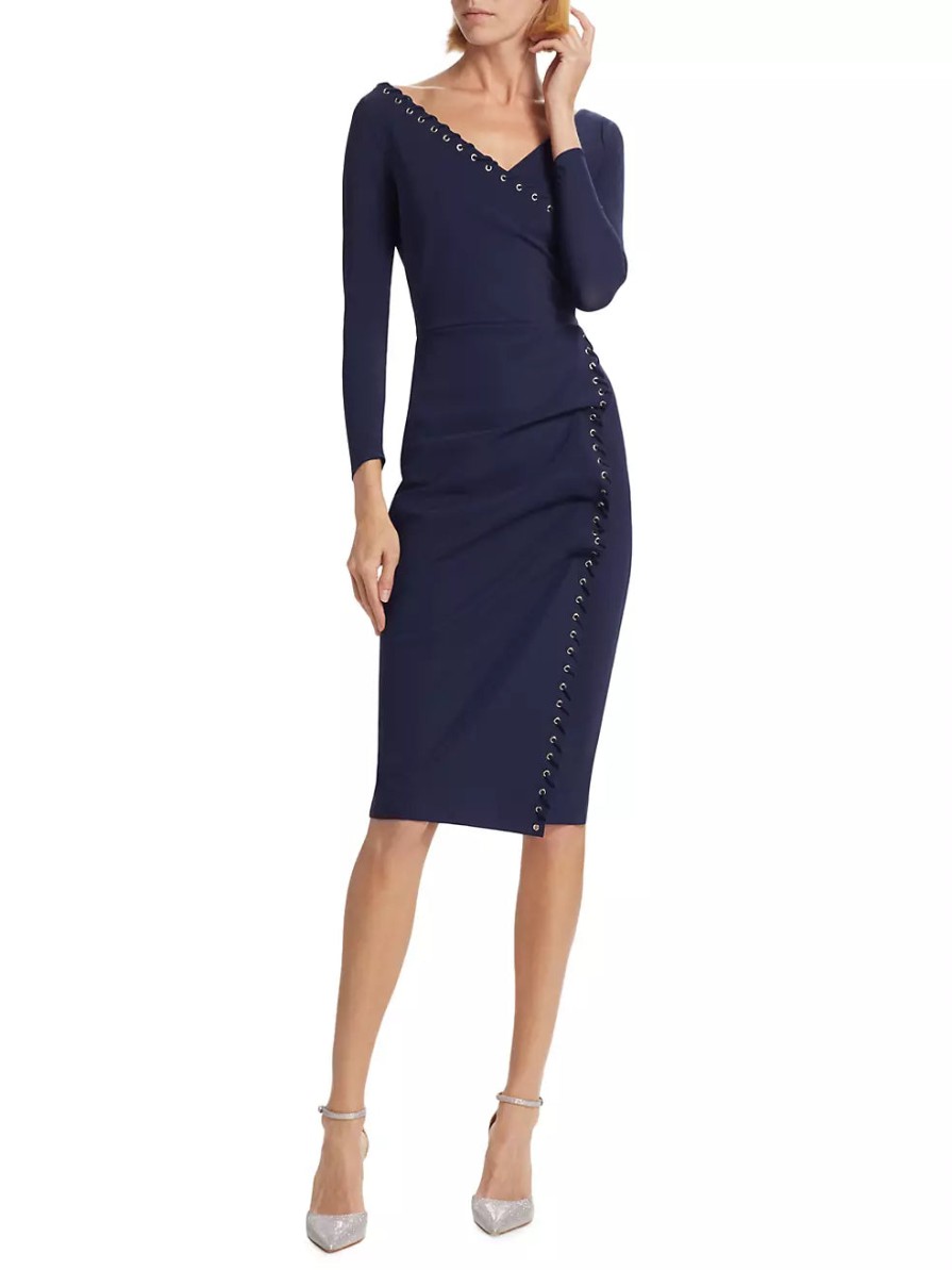 Chiara Boni Dresses | Elma Faux Wrap Cocktail Dress - Black