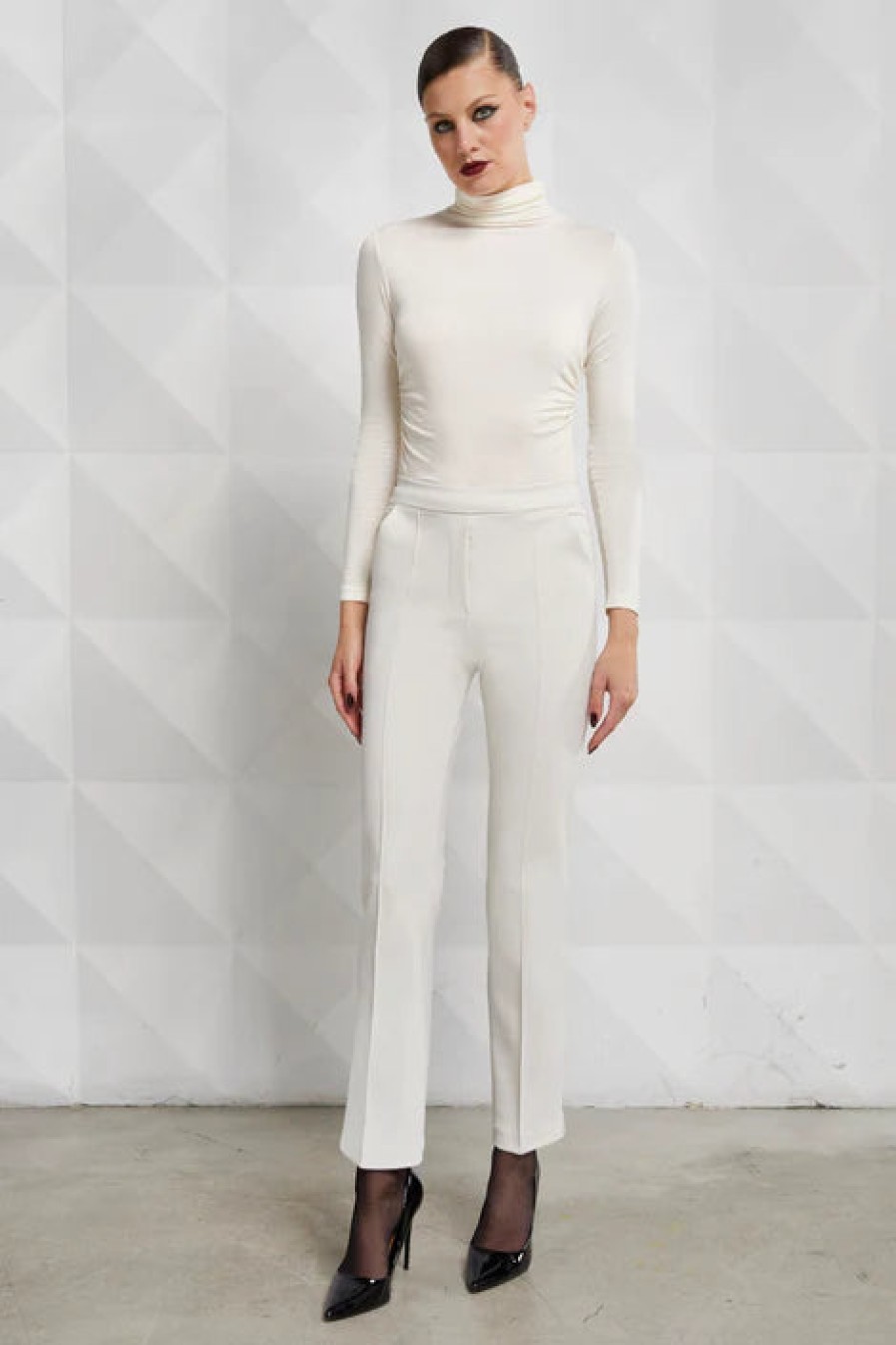 Chiara Boni Pants | Nuccia Jersey Pant - Winter White