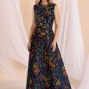 Anne Barge Dresses | Parker Gown In Navy Multi