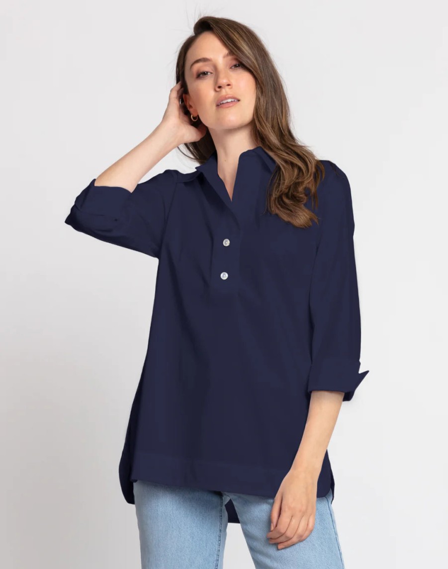 Hinson Wu Tops | Aileen Tunic - Navy