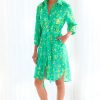 Finley Dresses | Natalie Shirtdress In Tropical Green