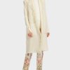 Marc Cain Jackets | Long Waistcoat With Fringe - Soft Cream