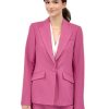 Iris Setlakwe Jackets | Peak Lapel Jacket Stitched Collar Detail In Mauve