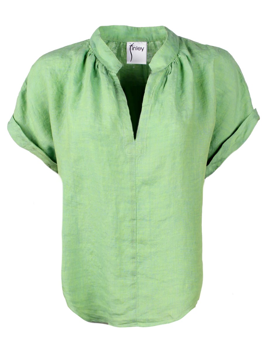 Finley Tops | Jay Top In Green Tea