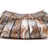 Alkimya Accessories | Melbourne Clutch In Chocolate/Grey Motive