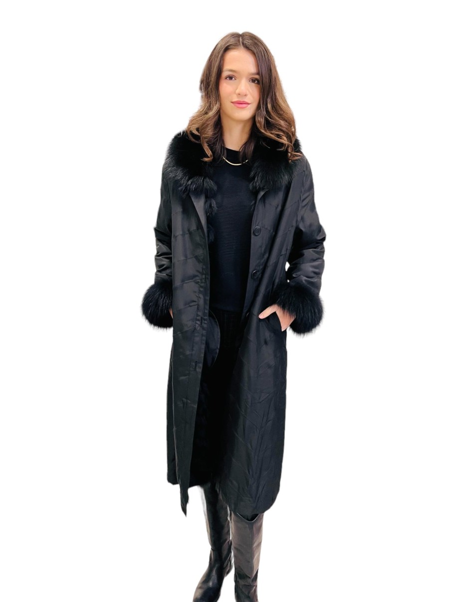 Diomi Jackets | Reversible City Coat In Black