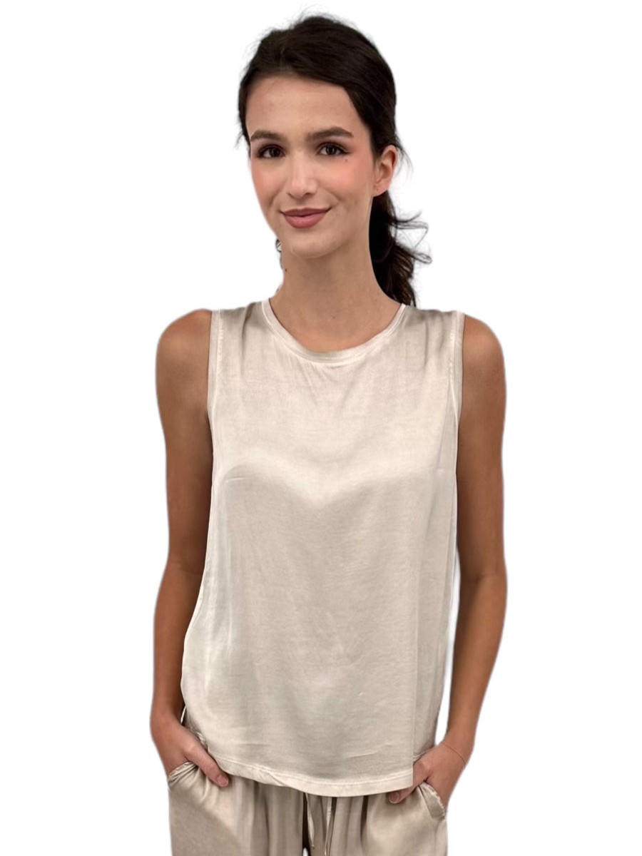 Ploumanac'h Tops | Soave Tank Top In Beige