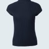 Iris Setlakwe Tops | Cheminee Rib Top In Navy