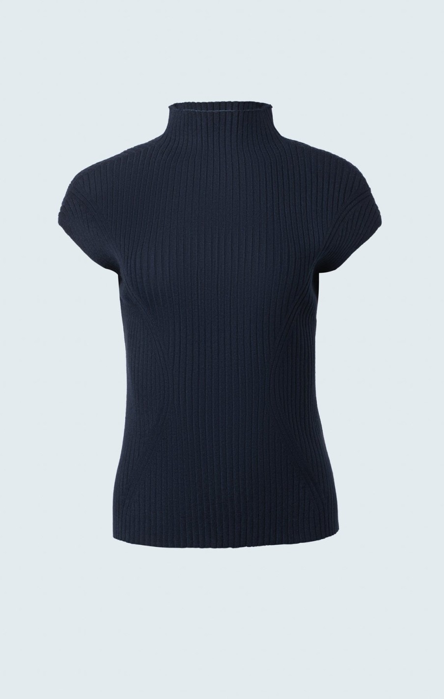 Iris Setlakwe Tops | Cheminee Rib Top In Navy