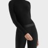 Marc Cain Tops | Long Sleeve Mock Neck - Black