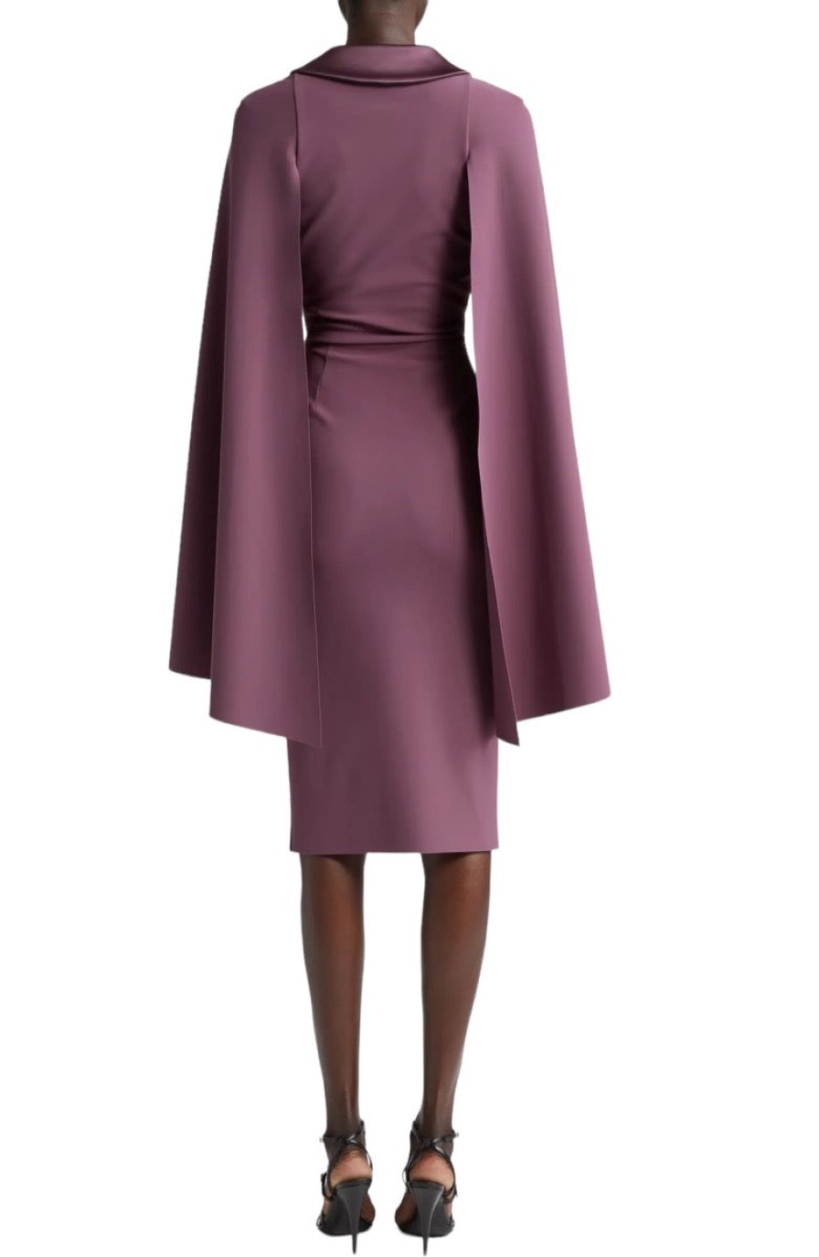 Chiara Boni Dresses | Shiarif Pleated Cape Sleeve Dress