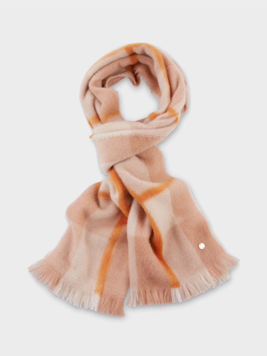 Marc Cain Accessories | Scarf From Virgin Wool - Deep Pumpkin