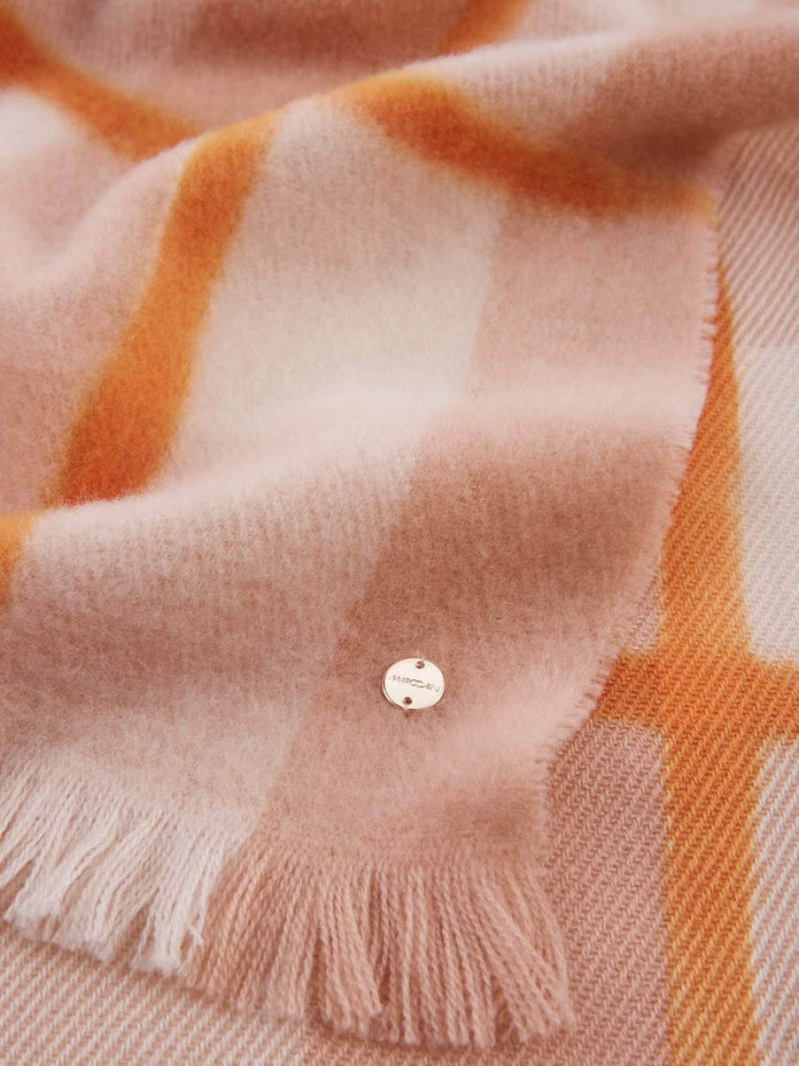 Marc Cain Accessories | Scarf From Virgin Wool - Deep Pumpkin