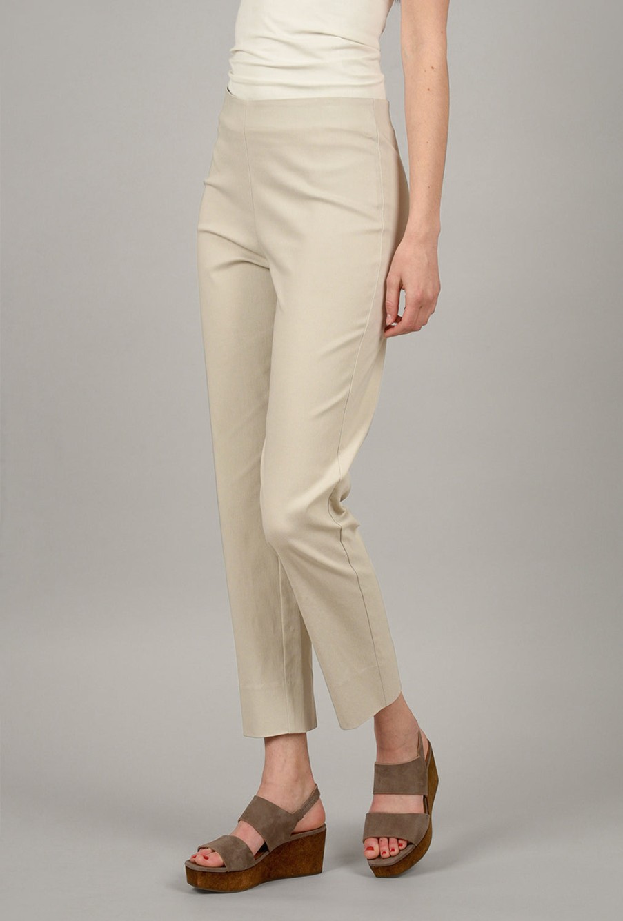 Equestrian Pants | Milo Ankle Pant In Off White