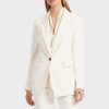 Marc Cain Jackets | Close Fitting Blazer With Back Slit In Soft Cream