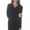 J'envie Tops | V-Neck Top In Black