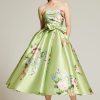 Audrey Brooks Dresses | Lime Green Floral Dress