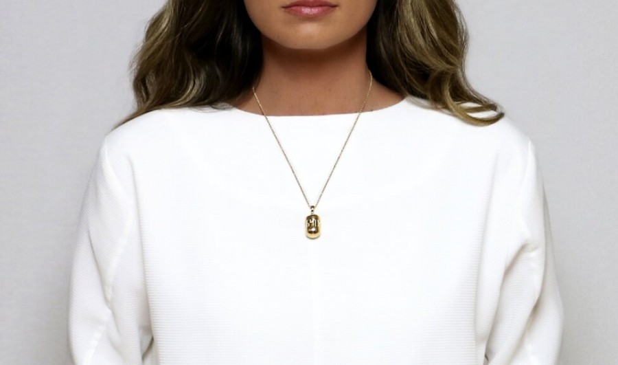 Sylvia Benson Accessories | Fortune Buoy Necklace On Micro Rolo Chain