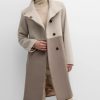 Fleurette Jackets | Harper Wool Top Coat - Parchment/Fawn