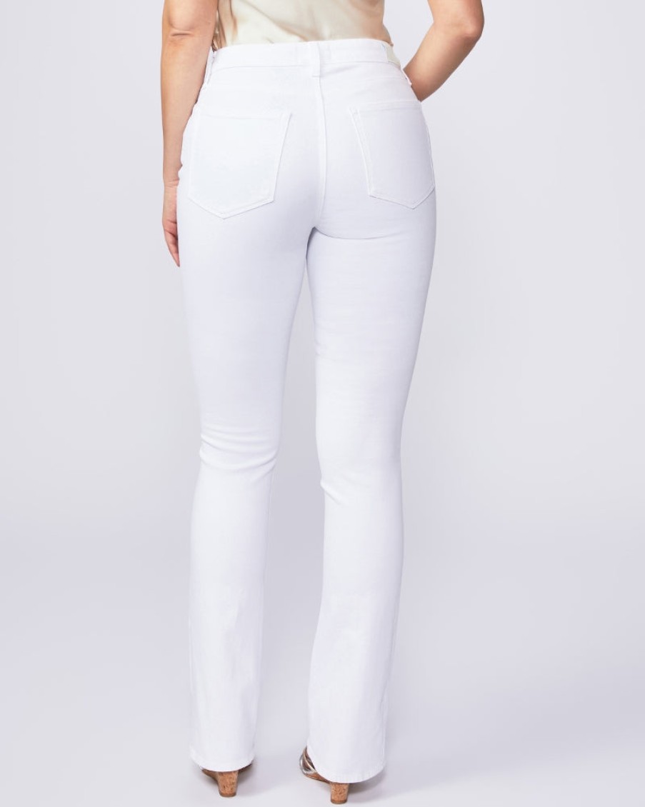 Paige Pants | Hourglass High Rise Flaunt Bootcut In Crisp White