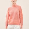 Peserico Tops | Tricot Sweater Alpaca And Wool Blend Yarn - Pink Vesper (654)