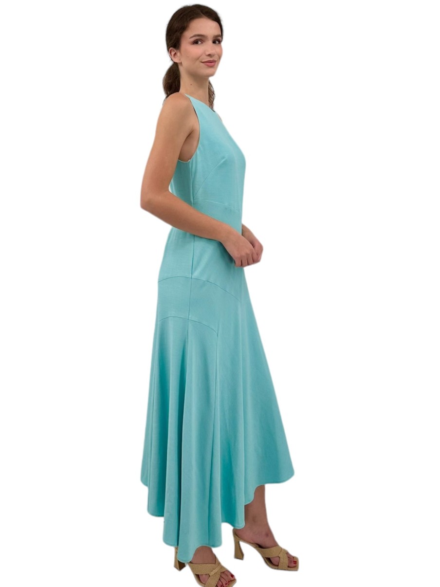 Iris Setlakwe Dresses | Godet Dress In Aqua