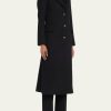 Fleurette Jackets | 100% Cashmere Coat - Black