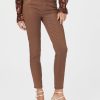 Paige Pants | Hoxton Ankle Jean In Cognac Luxe Coating