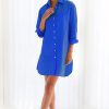 Finley Dresses | Nash Shirtdress In Royal Blue