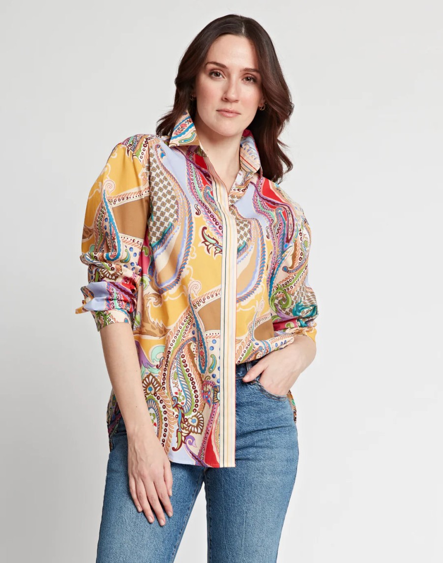 Hinson Wu Tops | Halsey Top In Paisley