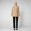 Save The Duck Jackets | Sofi Trench Coat In Stardust Beige