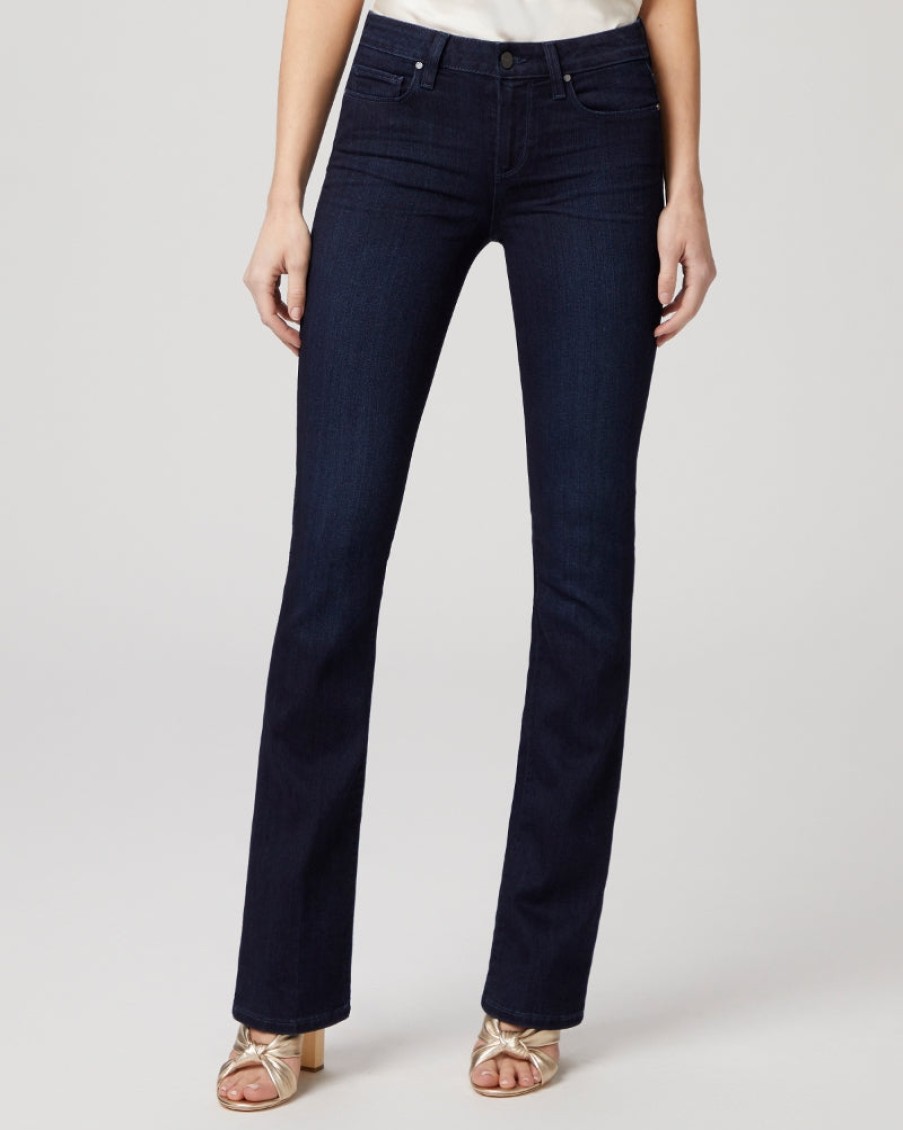 Paige Pants | Manhattan Mid Rise Slim Boot-Lana