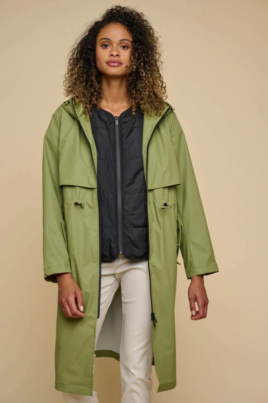 Rino & Pelle Jackets | Darla Raincoat In Olive/Black