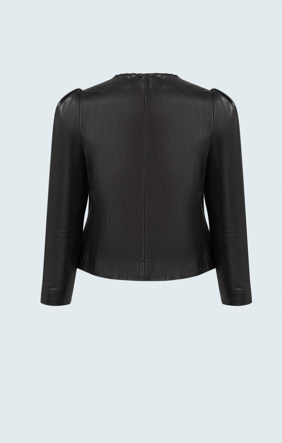 Iris Setlakwe Jackets | Lamb Leather Crop Jacket In Black