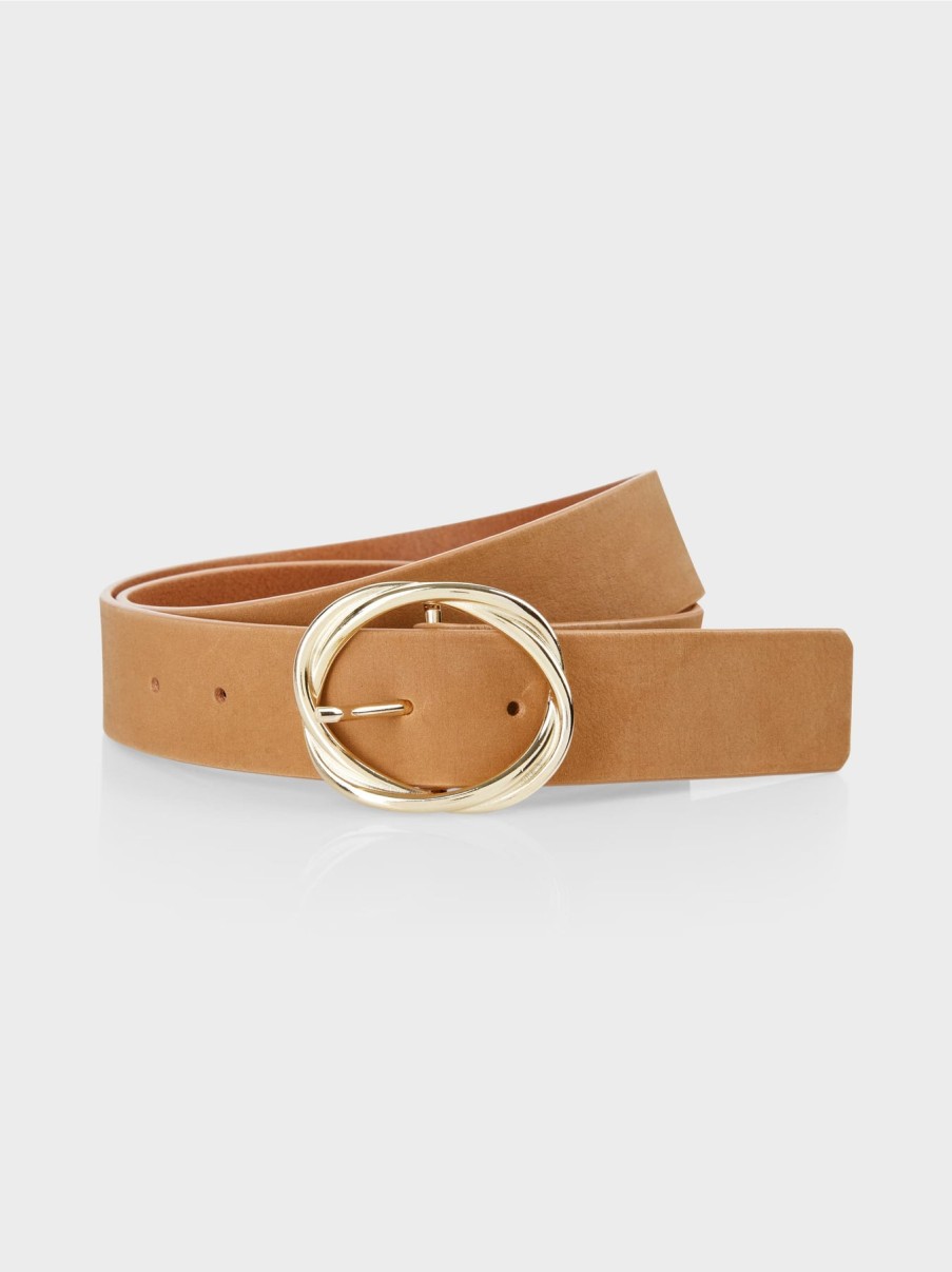 Marc Cain Accessories | Nubuck Leather Belt - Toffee