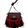 Carl Meyers® Accessories | Fox Fur Crossbody Bag In Red/Black