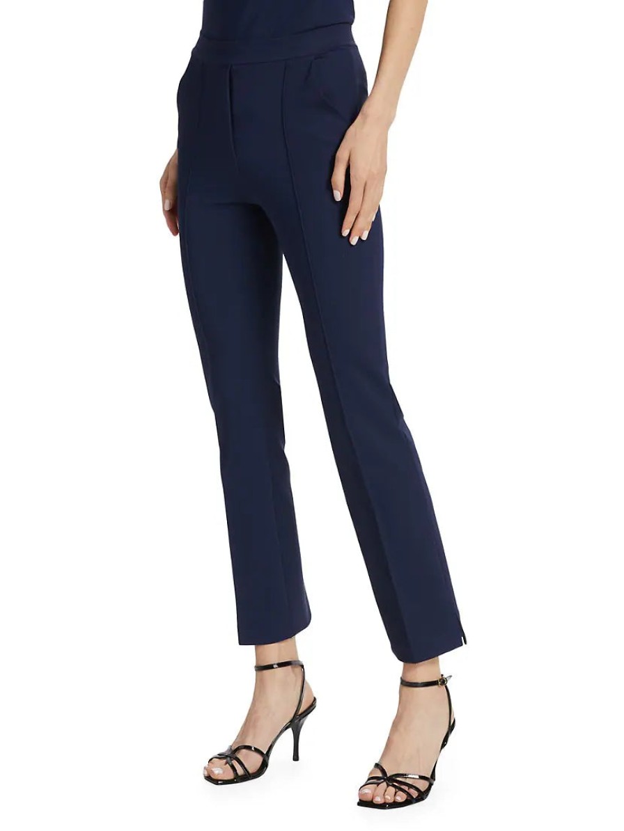 Chiara Boni Pants | Nuccia Mix Jersey Pant In Blu Notte