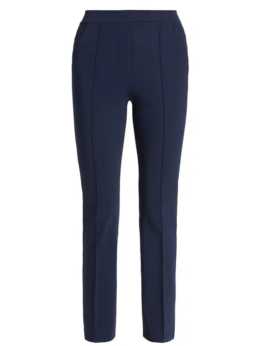 Chiara Boni Pants | Nuccia Mix Jersey Pant In Blu Notte