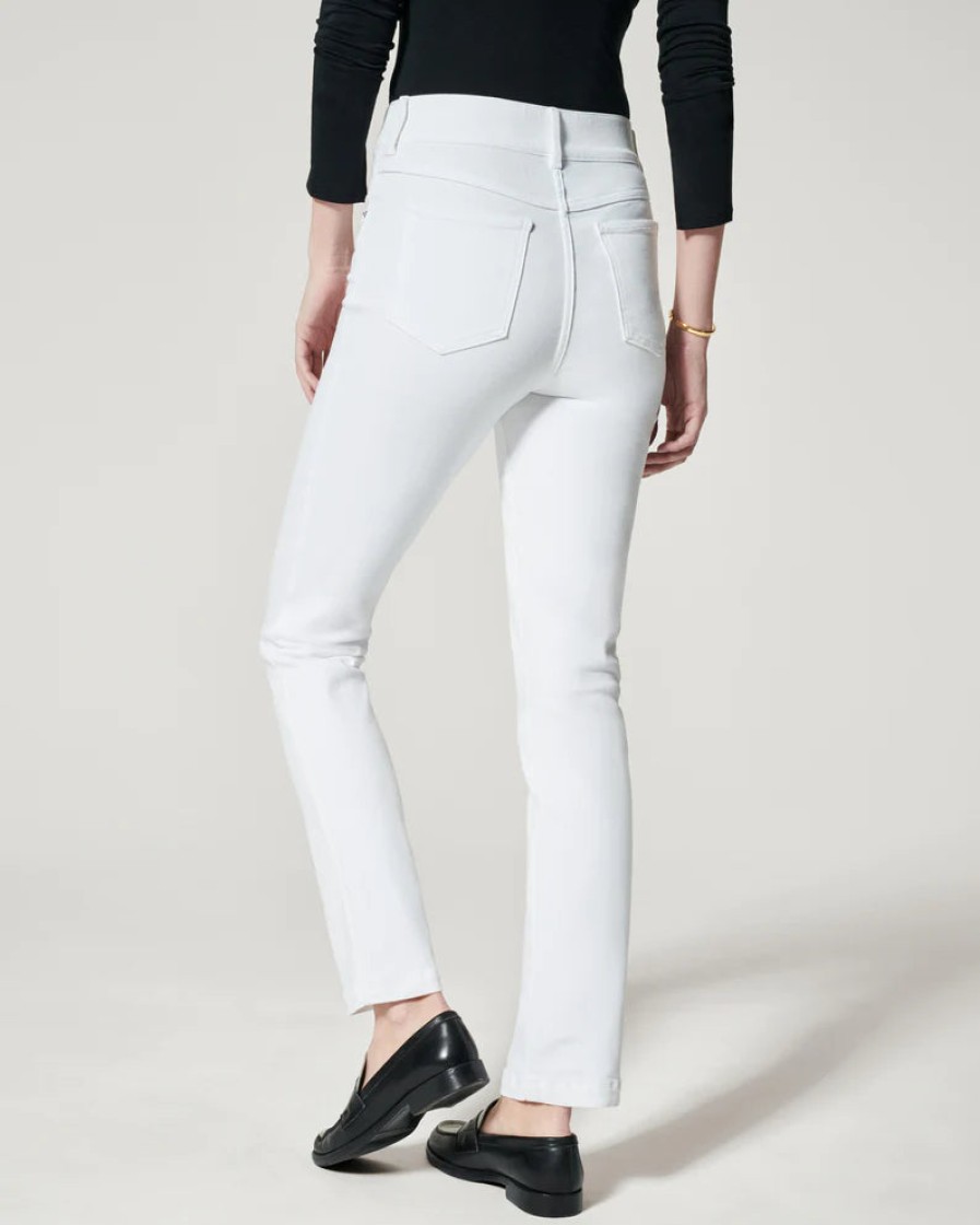 Spanx Pants | Ankle Straight Leg Jeans - White