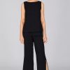 Emmelle Pants | Microlinen Double Layer Pant In Black