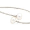 Sylvia Benson Accessories | Lantern Cuff Bracelet - Sterling Silver, Freshwater Pearl